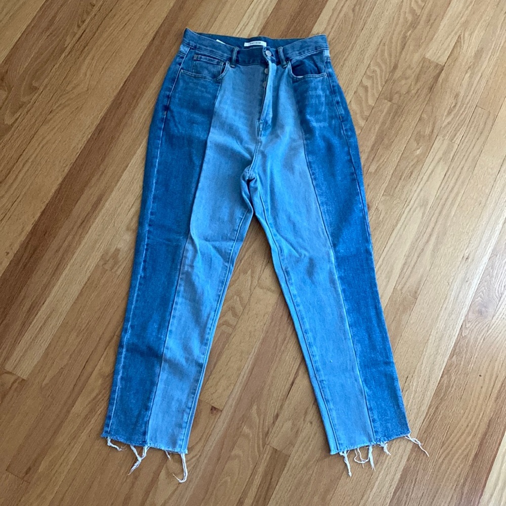 Pacsun High Rise Straight Two Tone Jeans
